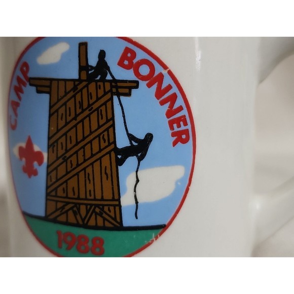 Vintage 1988, Camp Bonner Boy Scout Mug - Picture 5 of 11